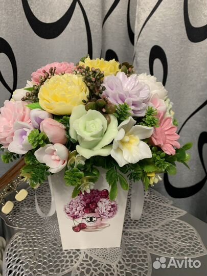 Букет из мыла (ручная работа)