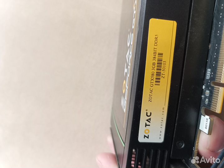 GTX580 3GB 384BIT DDR5 zotac ZT-50103