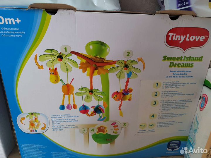 Мобиль на кроватку tiny love остров сдадких грез