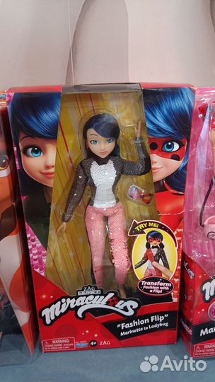 Кукла Леди Баг, Супер Кот, Рина Руж, Маринетт