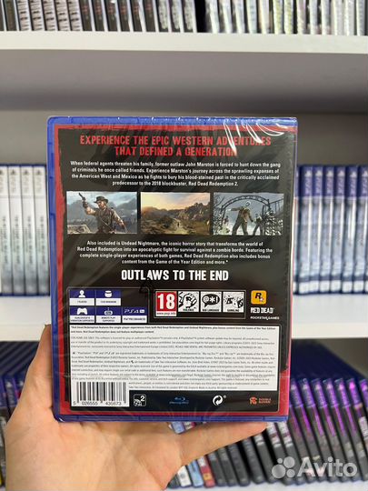 Red dead redemption 1 ps4 новый диск