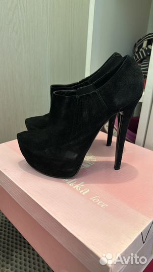 Ботильоны замша