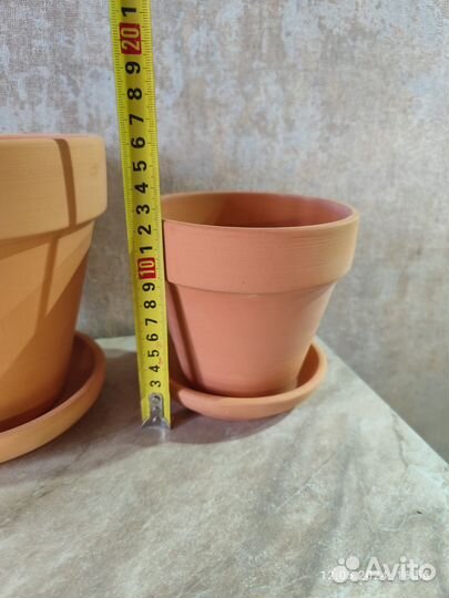 Керамические горшки с поддоном