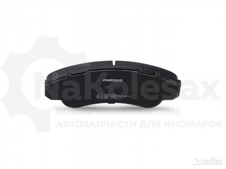 Колодки тормозные передние к-кт Metaco 3000-080