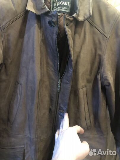 Кожаная куртка мужская 50-52