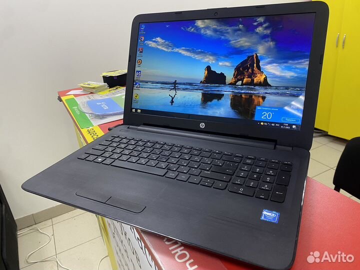Ноутбук HP Windows 10 SSD 120 GB