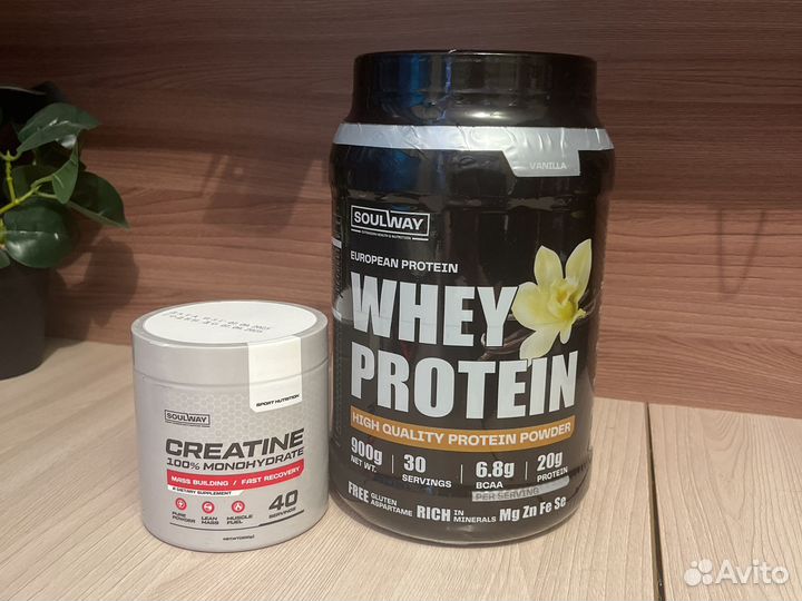 Протеин и креатин (Whey protein)