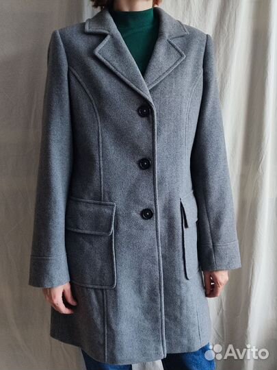 Пальто женское из шерсти и кашемира, р-р 44/46