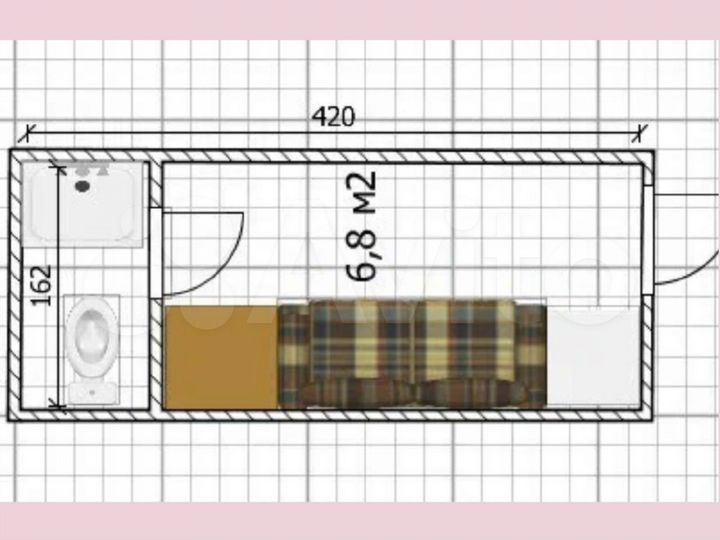 Квартира-студия, 10 м², 2/14 эт.