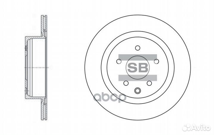 Диск тормозной SD4211 Sangsin brake