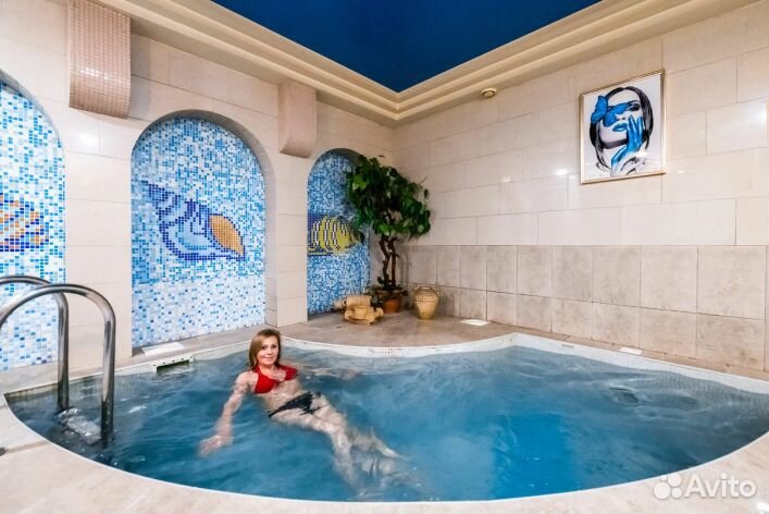 Баня сауна с бассейном