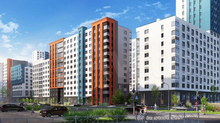 3-к. квартира, 55,7 м², 5/22 эт.