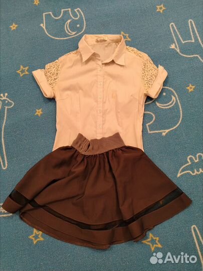 Кофта и юбка на 8-10 лет