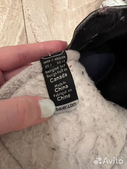 Детские Хоккейные коньки bauer vapor. Р. 33,5