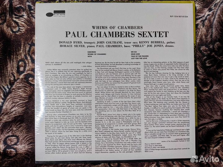 Paul Chambers Sextet Whims Of Chambers US 1972 SS