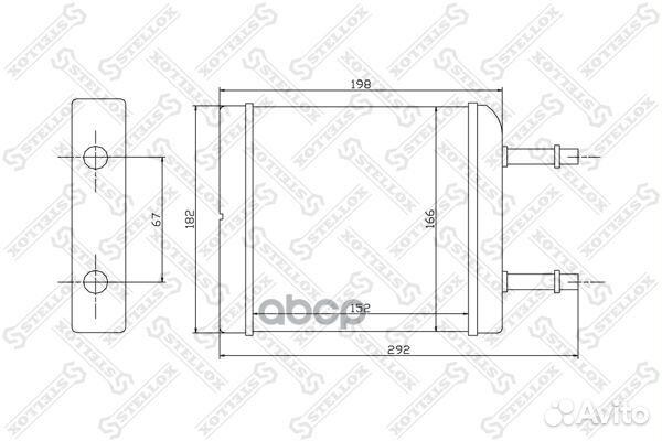 10-35050-SX радиатор печки Daewoo Matiz 0.8/1