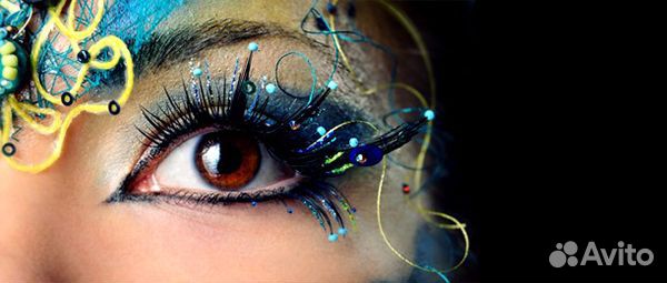 Наращивание ресниц, моделирование, покраска бровей