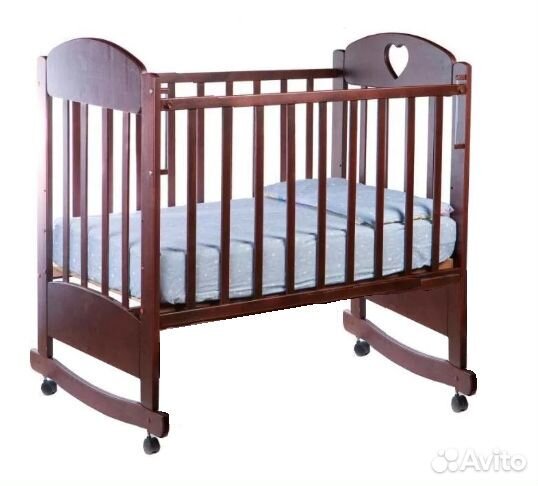 Кроватка-качалка с матрасом/новая