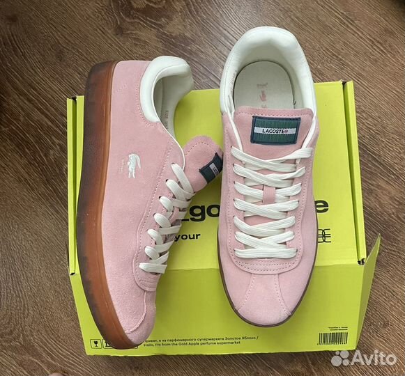 Кеды lacoste baseshot pink
