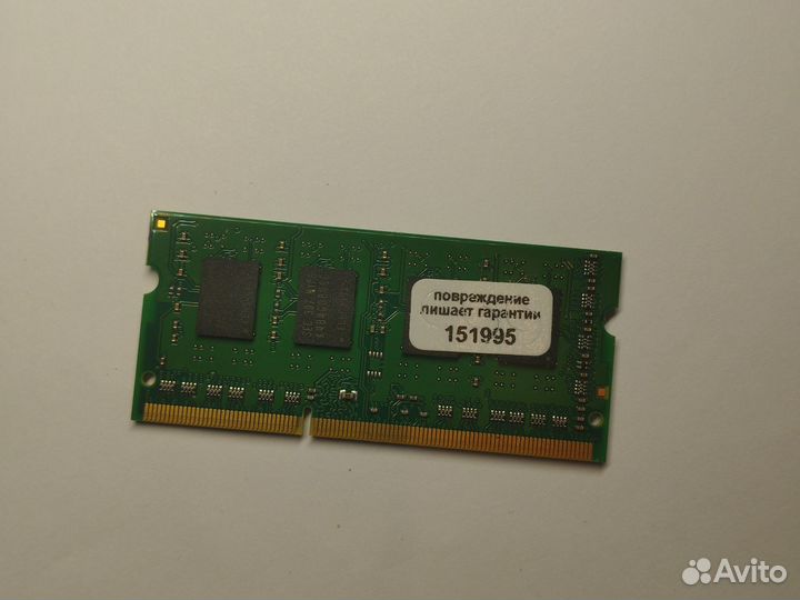 Оперативная память DDR3L 4 gb SO dimm для ноутбука