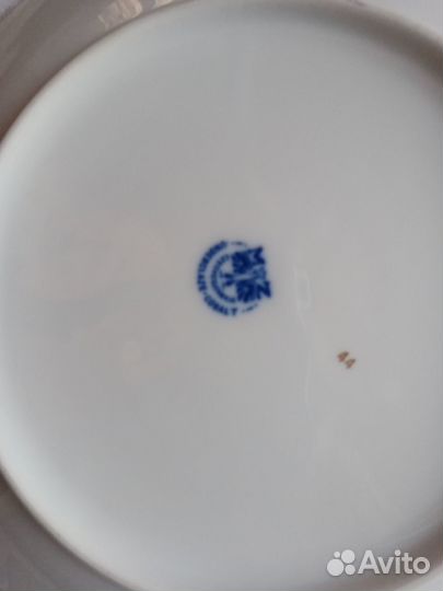 Ваза ладья Богем.хрусталь. Тарелка декор. ЧССР