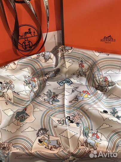 Шёлковый платок hermes (2 шт)