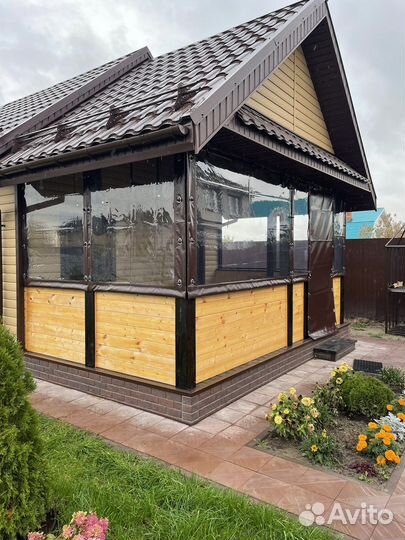 Мягкие окна для беседки