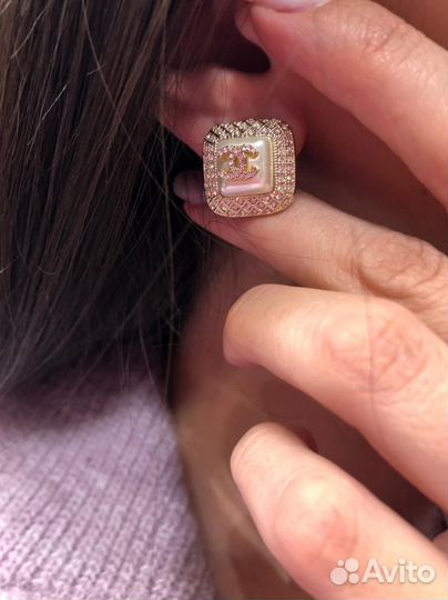 Серьги chanel