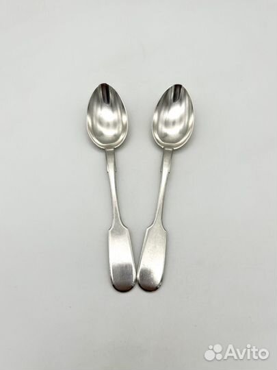 2 чайные ложки, серебро 875 проба. Вес 50,4 гр