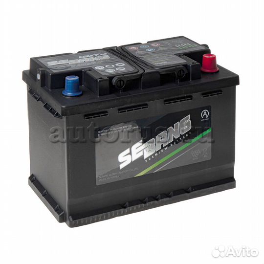 Аккумулятор Sebang Agm 70 А/ч L3 обратная En760a