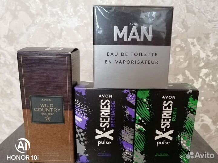 Мужская туалетная вода, гели для душа Avon