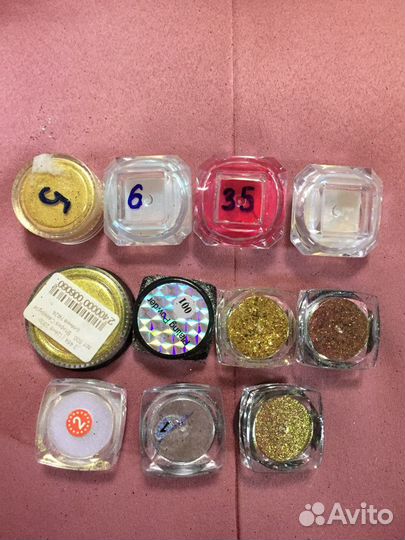 Блёстки, втирка, бульки