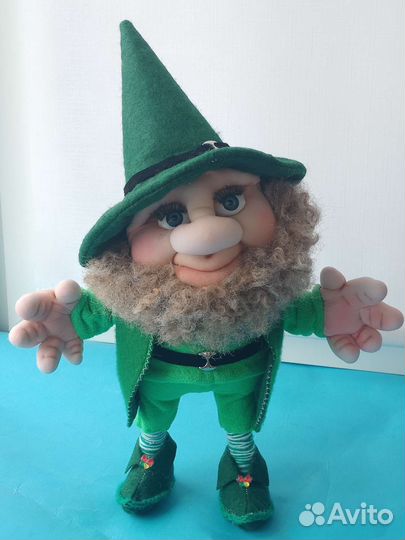 Кукла ручной работы интерьерная Гном