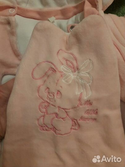 Демисезонный костюм зайка р. 80