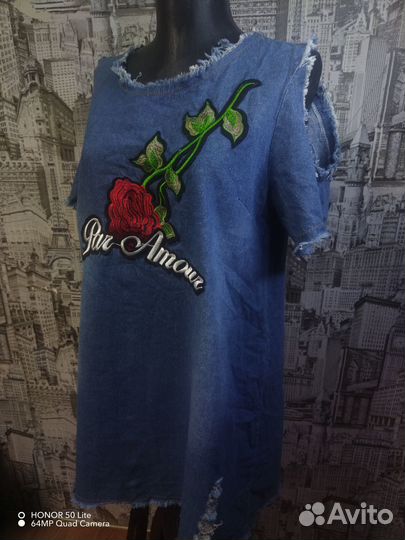 Джинсовое платье