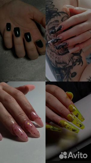 Модели на дизайны/Педикюр/Наращивание/Пирсинг