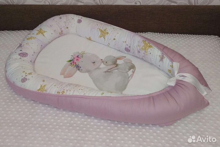 Бортики в кроватку, кокон для малыша