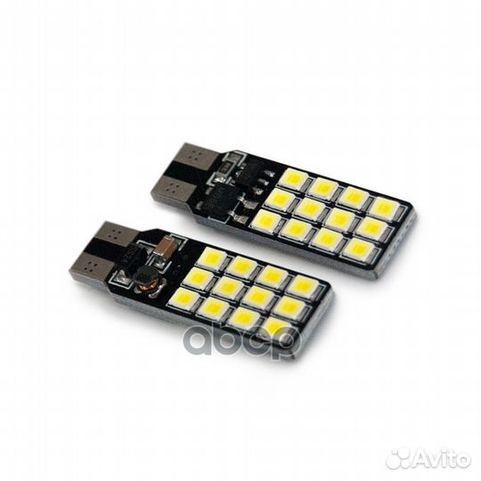 T107 T10/белый/ (W2.1x9.5D) 24SMD 2835, блистер