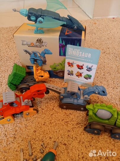 Конструктор машинки-динозавры