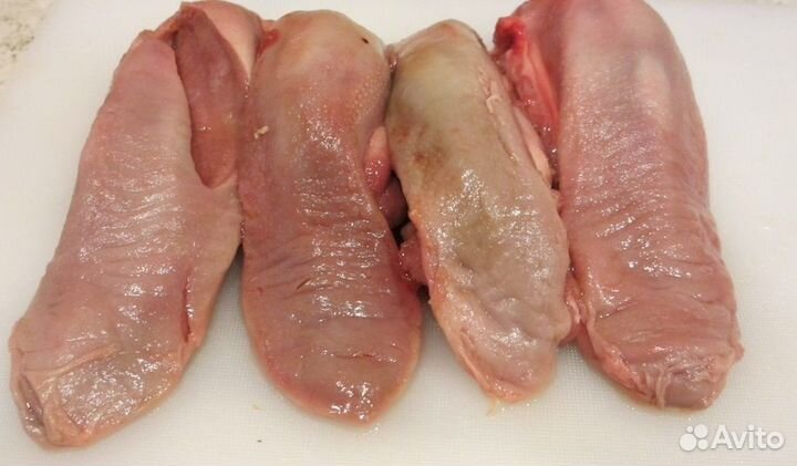 Уши свиные. Язык. Говяжья печень