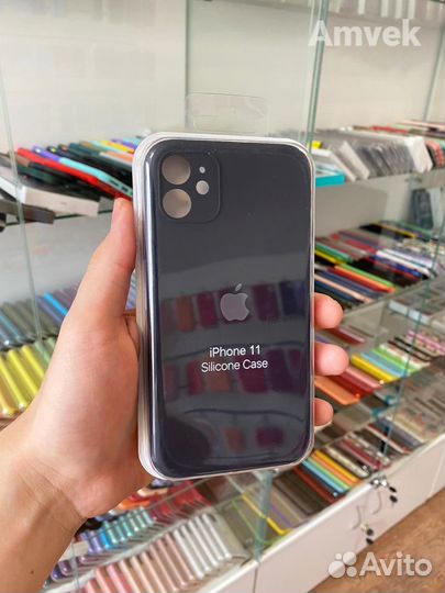 Чехол на iPhone 11 (Защита камеры) Чёрный