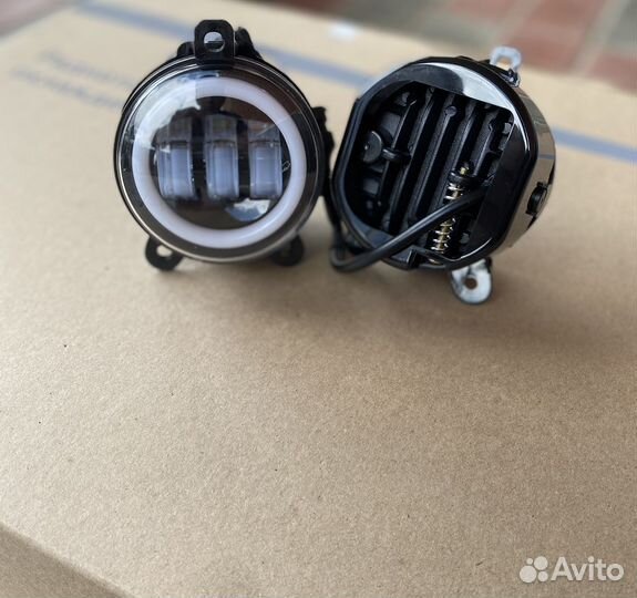 Противотуманные фары LED Приора с Дхо