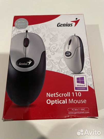 Мышь Genius netscroll 110 оптическая белая PS/2