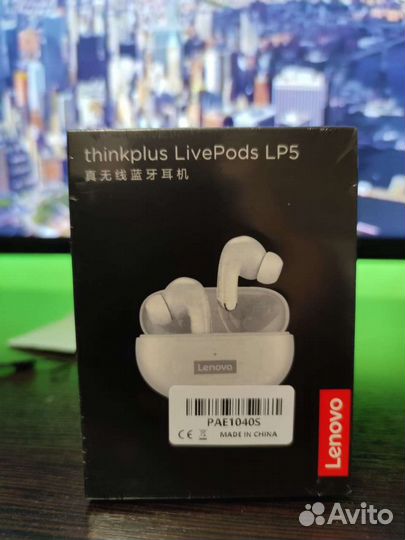 Lenovo LP5 TWS блютуз наушники