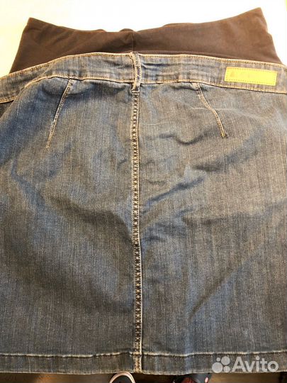 Джинсовая юбка для беременных