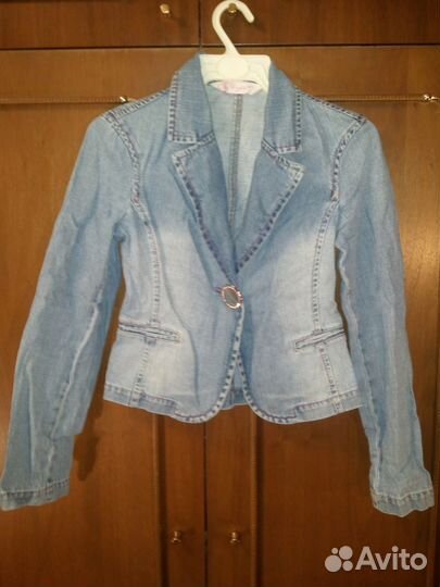 Джинсовый жакет ADL jeans б/у XS на рост165