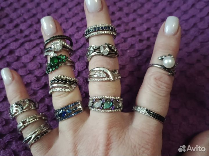 Серебряные кольца