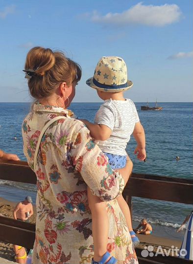 Шляпа детская соломенная mothercare