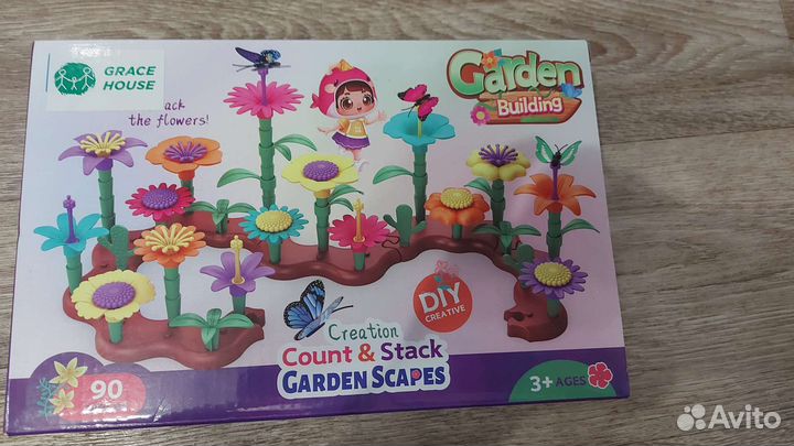 Детский конструктор цветочный сад