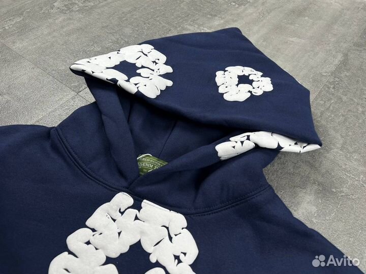 Худи Denim Tears темно-синее